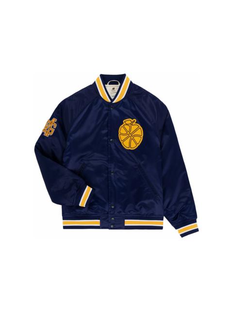 AIMÉ LEON DORE Aime Leon Dore x New Balance Sonny NY Satin Team Jacket Navy