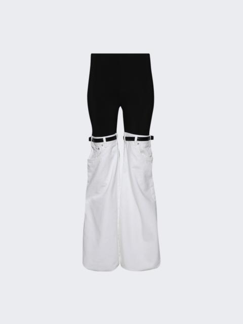 COPERNI Hybrid Denim Trousers Black And White