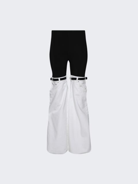 COPERNI Hybrid Denim Trousers Black And White