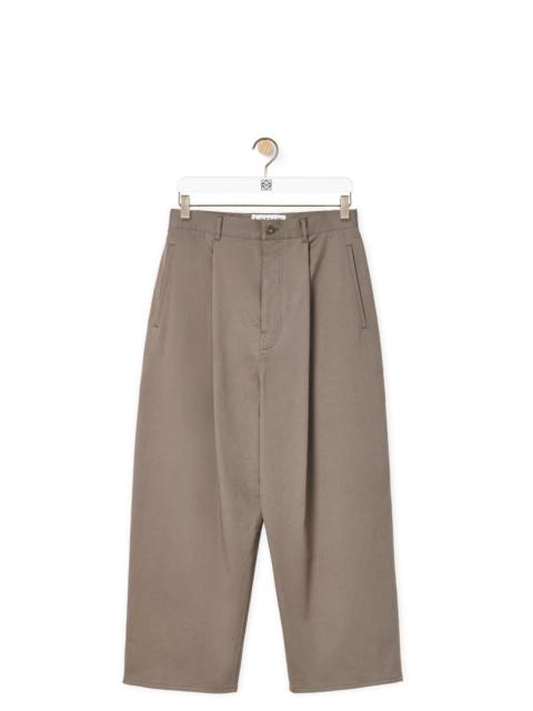Loewe Single pleat trousers in cotton