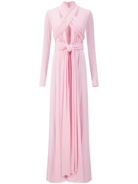 GIAMBATTISTA VALLI draped cashmere-silk blend gown