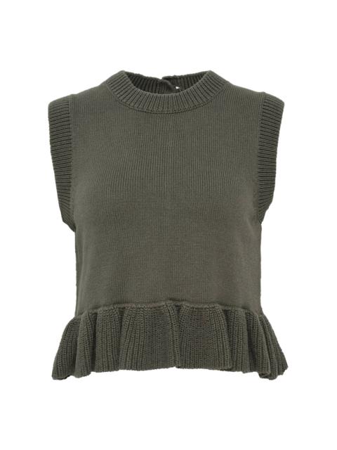 CECILIE BAHNSEN Billie Vest Cotton Silk Blend