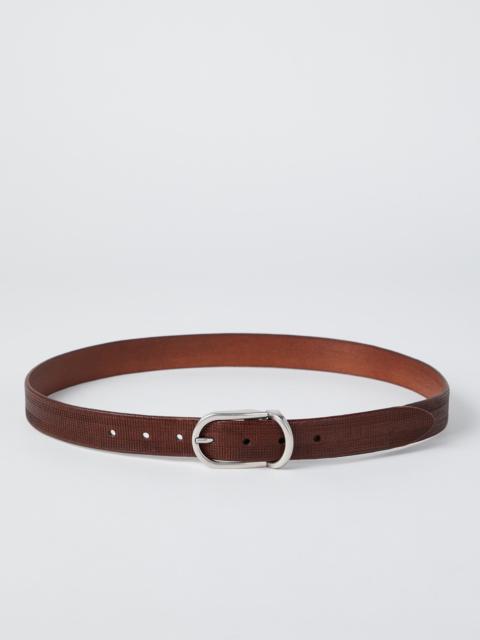 Brunello Cucinelli Embossed leather belt