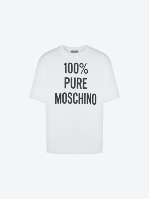Moschino 100% PURE MOSCHINO ORGANIC JERSEY T-SHIRT