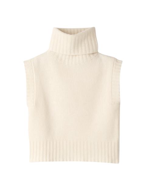 Longchamp Fall-Winter 2023 Collection Sleeveless sweater Ivory - OTHER