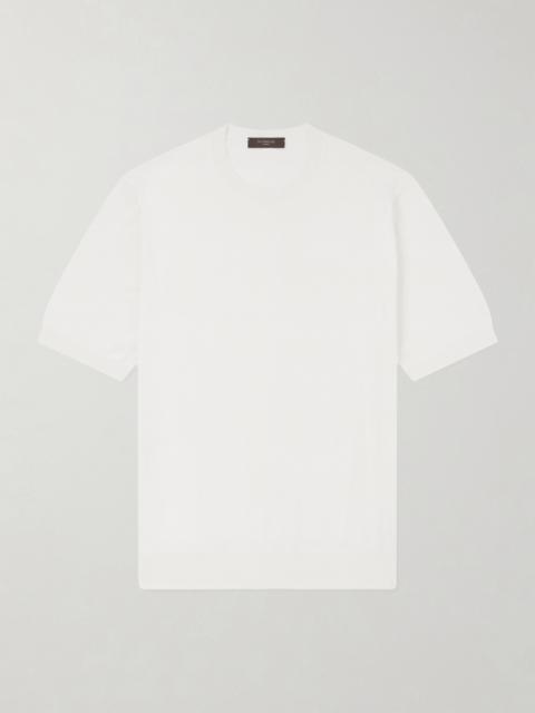SLOWEAR Cotton and Silk-Blend T-Shirt