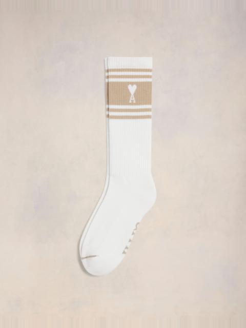AMI Paris AMI DE COEUR STRIPED SOCKS