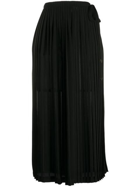 Valentino pleated midi skirt