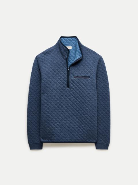 J.CREW Quilted quarter-zip pullover