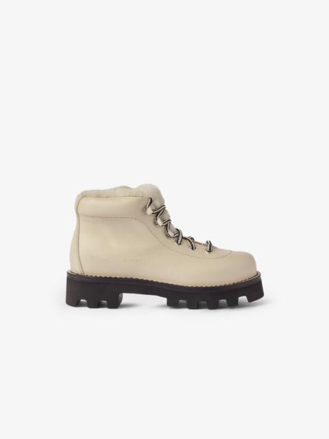 Shearling Lined Hiking Boots