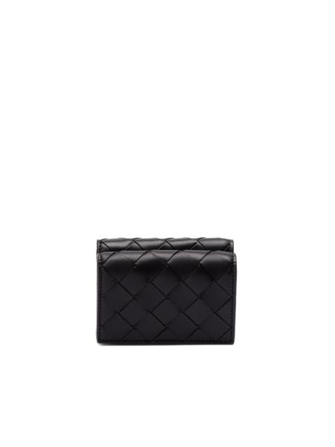 `Intrecciato Tiny Tri-Fold Zip Wallet`