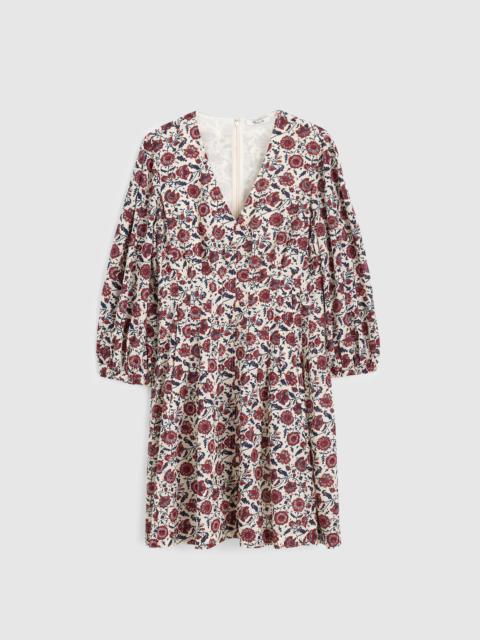 Madewell V-Neck Pintuck Mini Dress