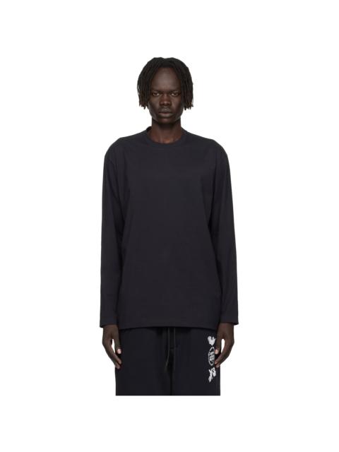 Y-3 Black Graphic Long Sleeve T-shirt