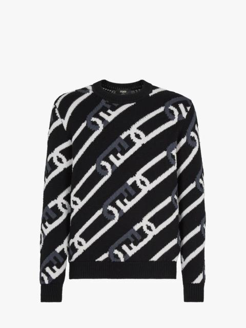 FENDI Black wool jumper