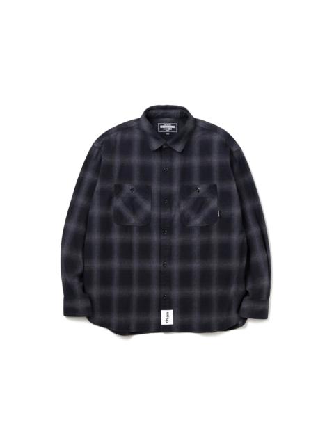 NEIGHBORHOOD Neighborhood x Wind and Sea L/S Ombre Check Shirt Grey