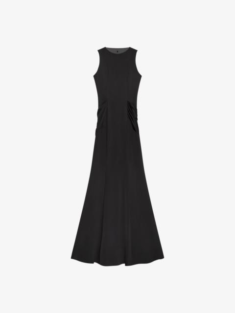 Givenchy EVENING DRESS IN SATIN WITH TULLE AND DRAPE