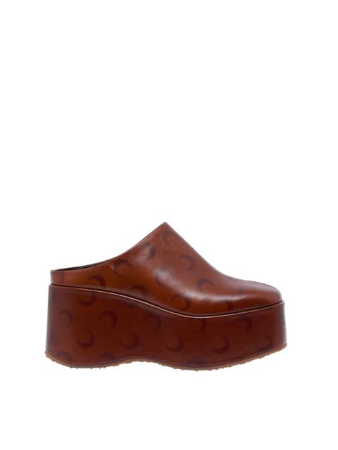 Marine Serre Moon Airbrushed Leather Ms Clog