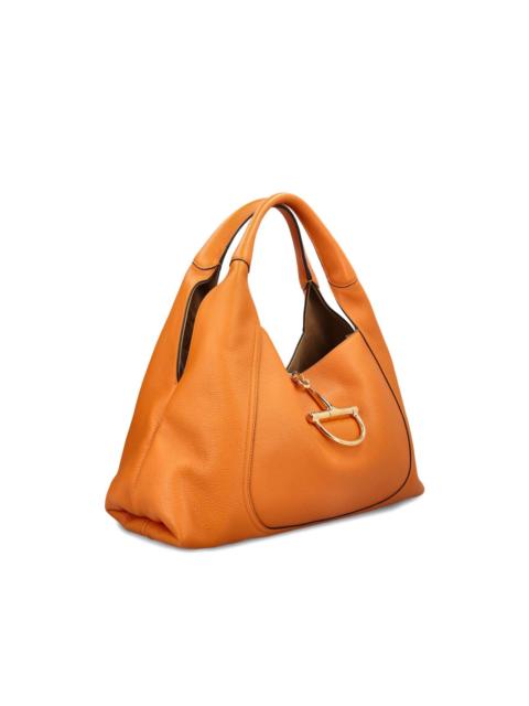 Softbit leather shoulder bag