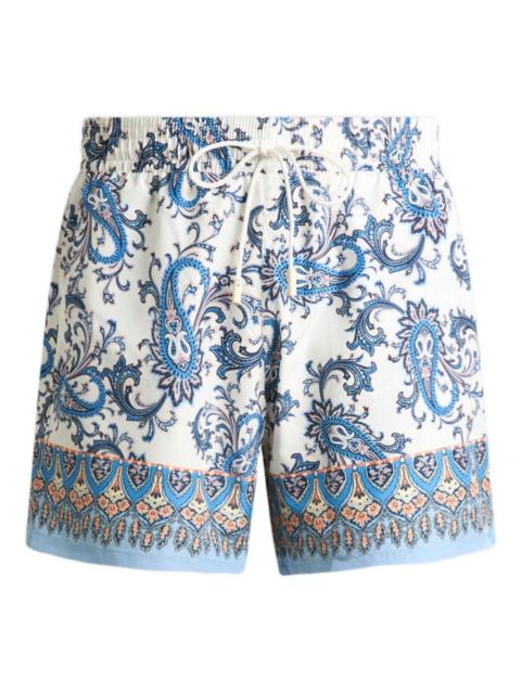 Etro Leafy Paisley Print Swim Shorts