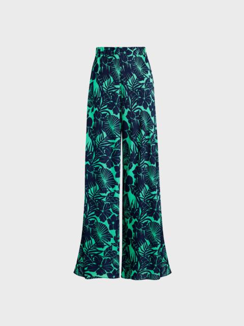 Vilebrequin WOMEN WIDE-LEG VISCOSE PANTS FLOWERS PARADISE