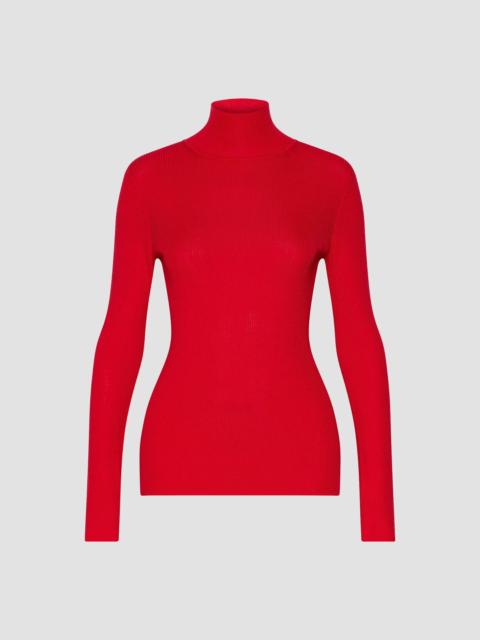 MARELLA Women's Slim Fit Polo Neck Jumper - Red