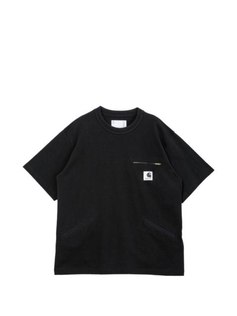 sacai x Carhartt WIP front-zip pocket T-shirt