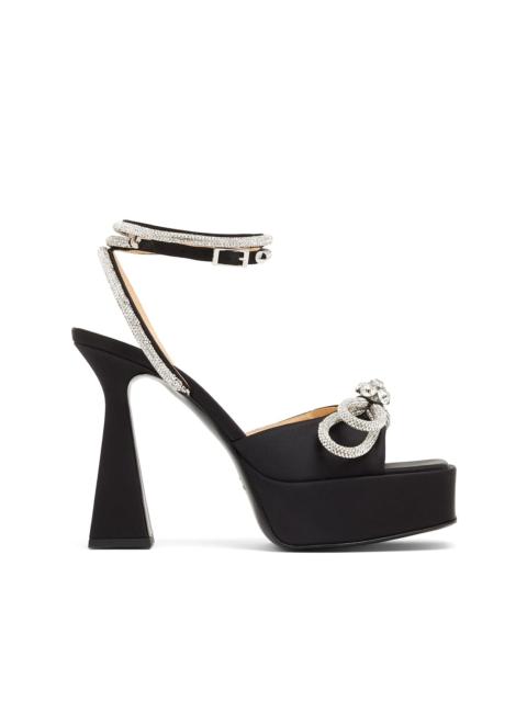 MACH & MACH Double Bow 140mm platform sandals