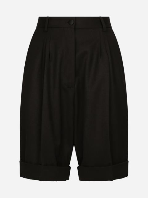 Dolce & Gabbana Wool gabardine shorts