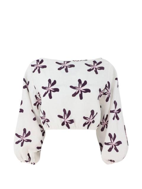 CALA de la CRUZ Lori floral-print top