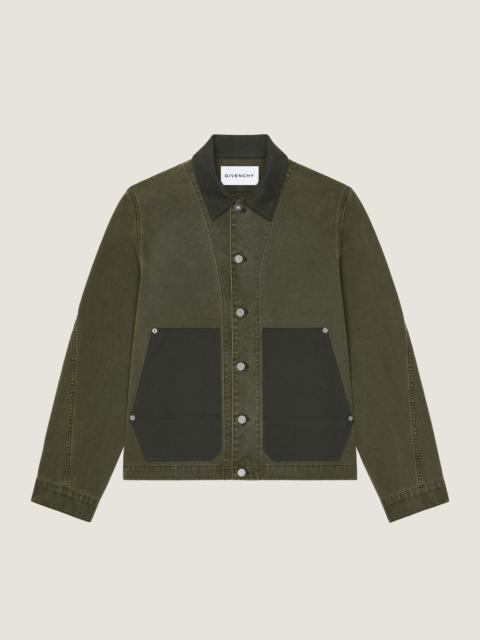Givenchy OVERSHIRT IN KHAKI DENIM