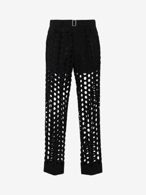 Maison Margiela All-over punched hole trousers