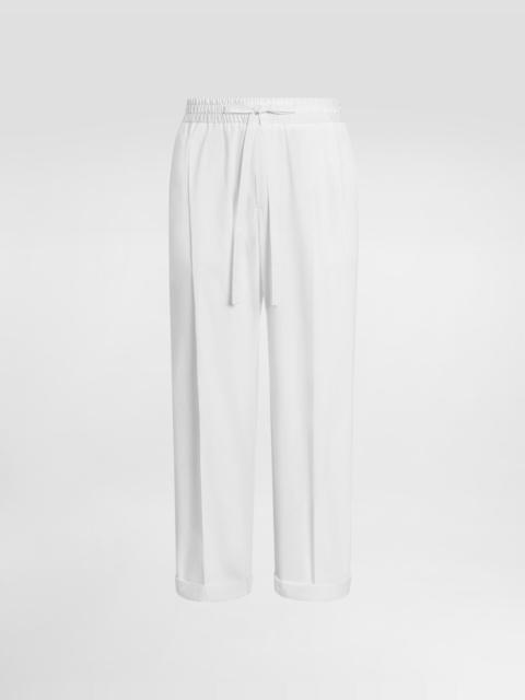 Dolce & Gabbana Cotton poplin jogging trousers