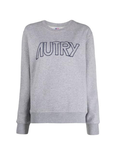 AUTRY embroidered-logo cotton sweatshirt