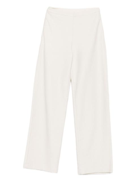 EMPORIO ARMANI textured straight trousers
