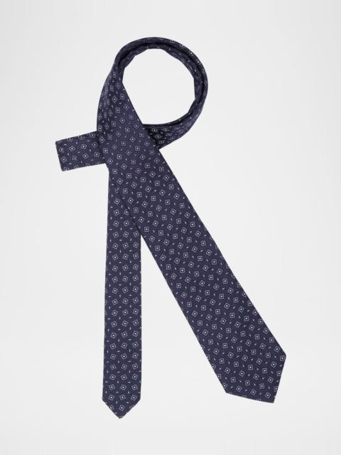 GIORGIO ARMANI Men's Box-Jacquard Silk Tie