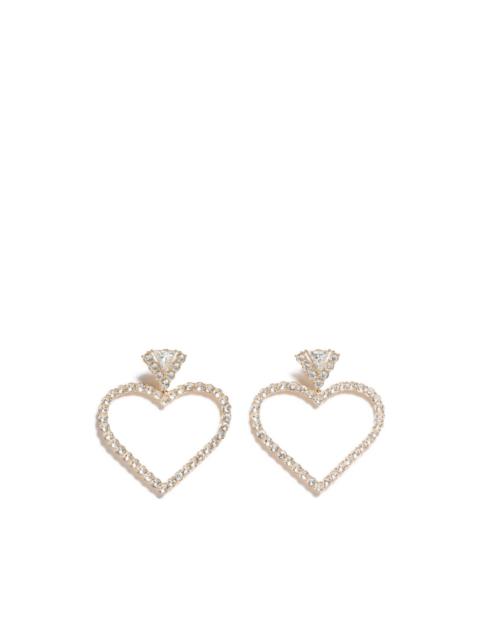 Valentino Coeur Royal earrings in metal and Swarovski® crystals
