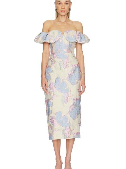 ELLIATT Marlene Strapless Midi Dress