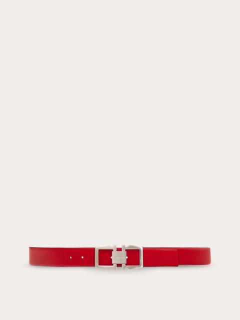 FERRAGAMO Adjustable belt with Gancini buckle