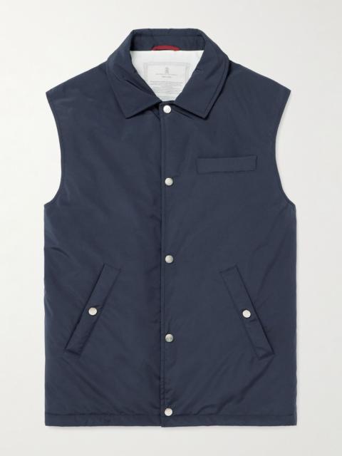 Brunello Cucinelli Shell Gilet Navy