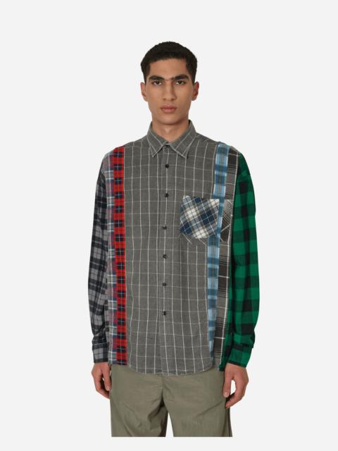 NEEDLES 7 Cuts Wide Flannel Shirt Multicolor