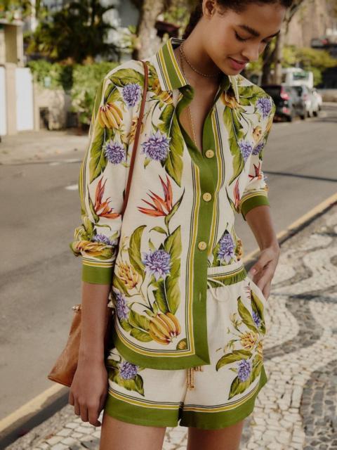 FARM RIO Sand Tropical Scarf Lenzing Ecovero Euroflax Shorts