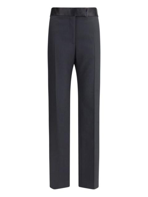 satin-waistband trousers