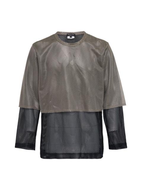 Comme des Garçons Homme Plus Polyester Mesh Coloured Long Sleeve T-Shirt