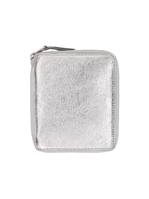 Comme Des Garçons Silver Zip Wallet