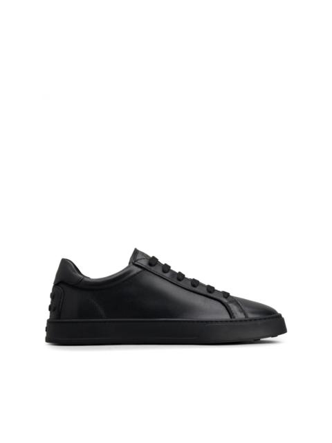 low-top leather sneakers