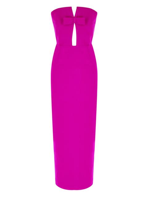 THE NEW ARRIVALS ILKYAZ OZEL Women's Holly Crepe Strapless Maxi Dress - Powder Room Pink