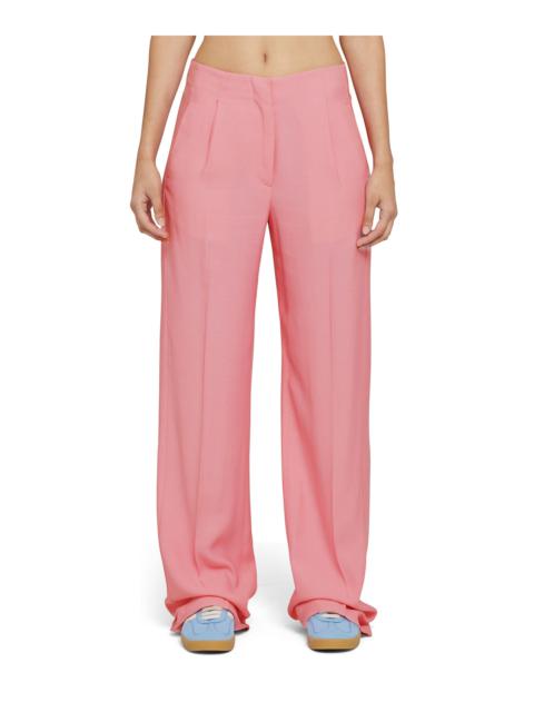 MSGM Tailored viscose full-length pleated pants