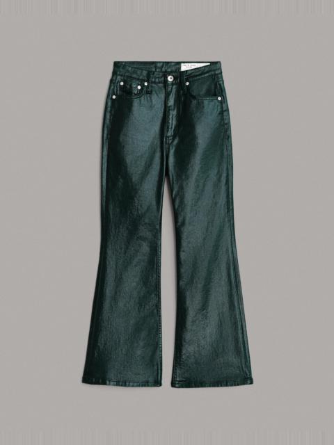 rag & bone Casey High-Rise Ankle Flare - Coated Pine Grove
Slim Fit Green Wash Jean