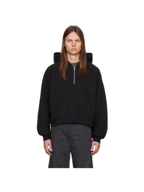 Seventh Black Half-Zip Hoodie