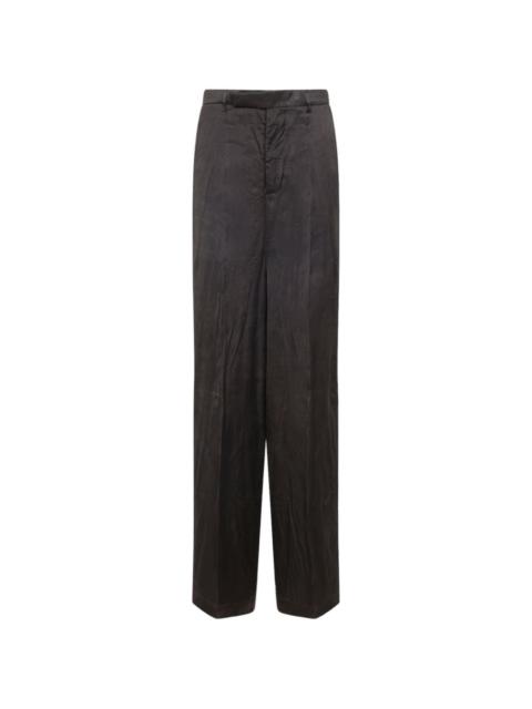 Rick Owens brown straight-leg trousers